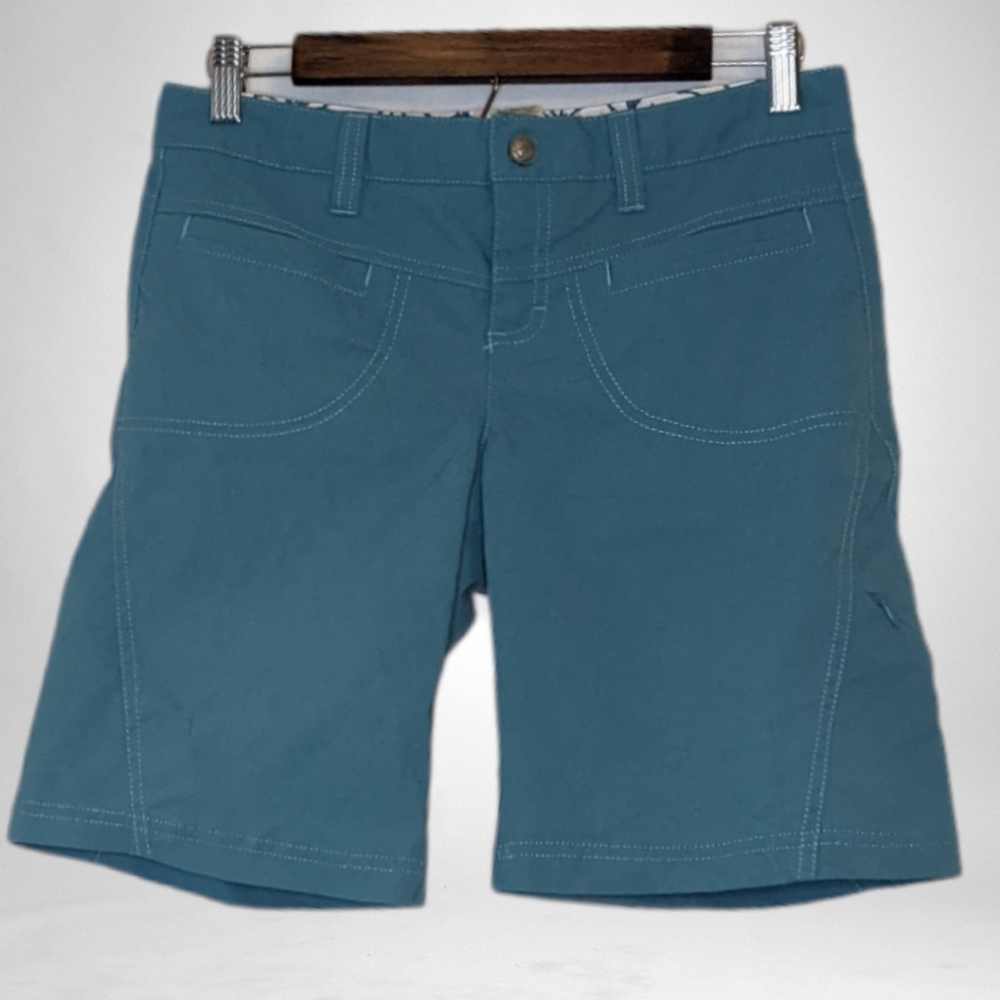 Athleta Teal Dipper Bermuda Shorts 4